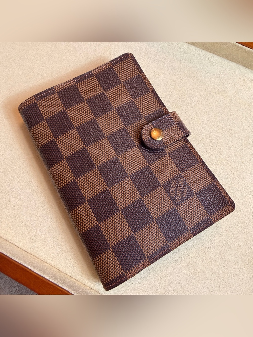 Louis Vuitton Agenda Damier Ebene Planner Cover Brown